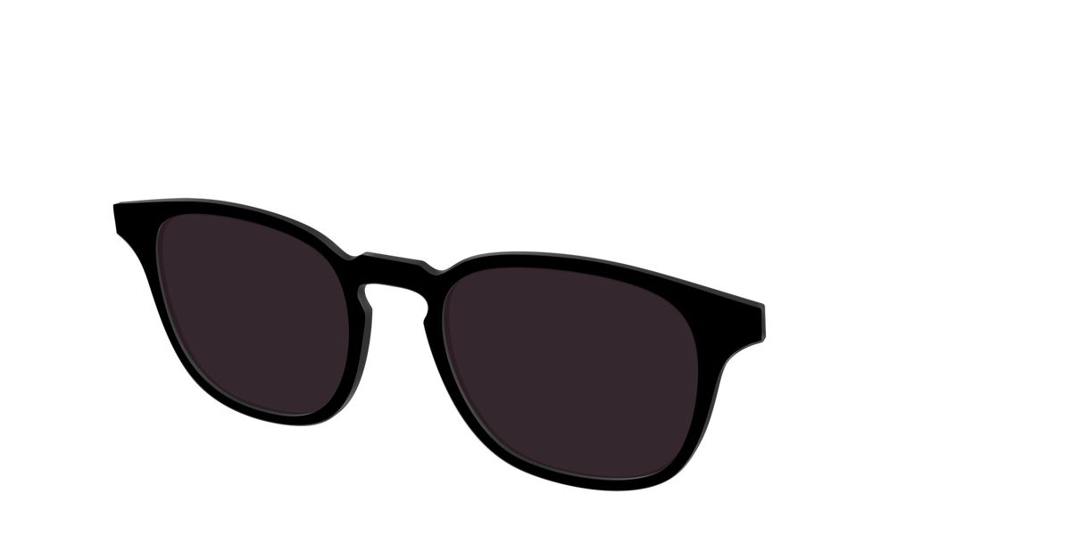 The Black with Urban Explorer lens - Angle Top Image - Pair Eyewear