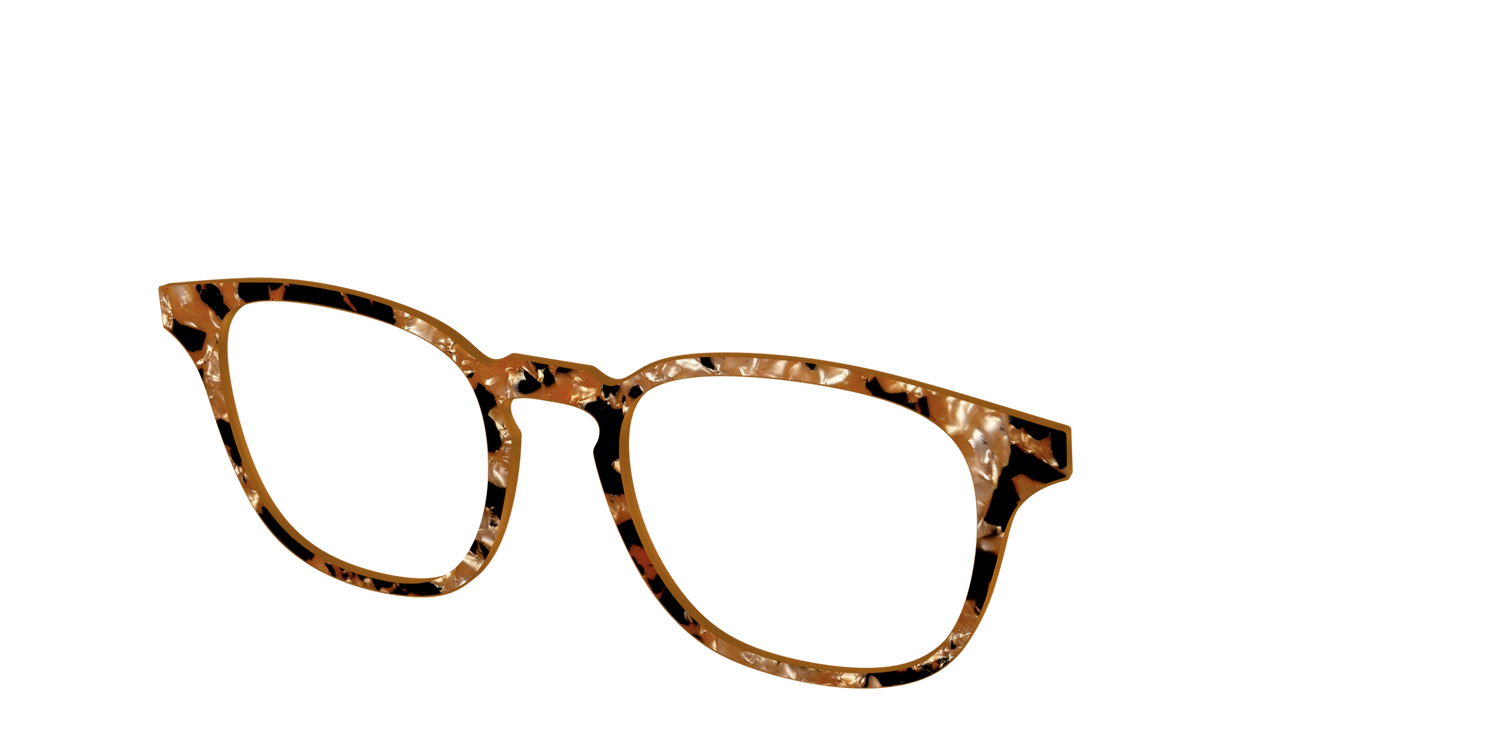 The Caramel Pearl Tortoise - Angle Top Image - Pair Eyewear