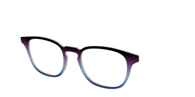 The Dark Magenta to Cerulean Gradient - Angle Top Thumbnail - Pair Eyewear