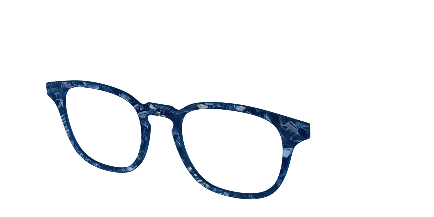 The Deep Slate Pearl Marble - Angle Top Image - Pair Eyewear