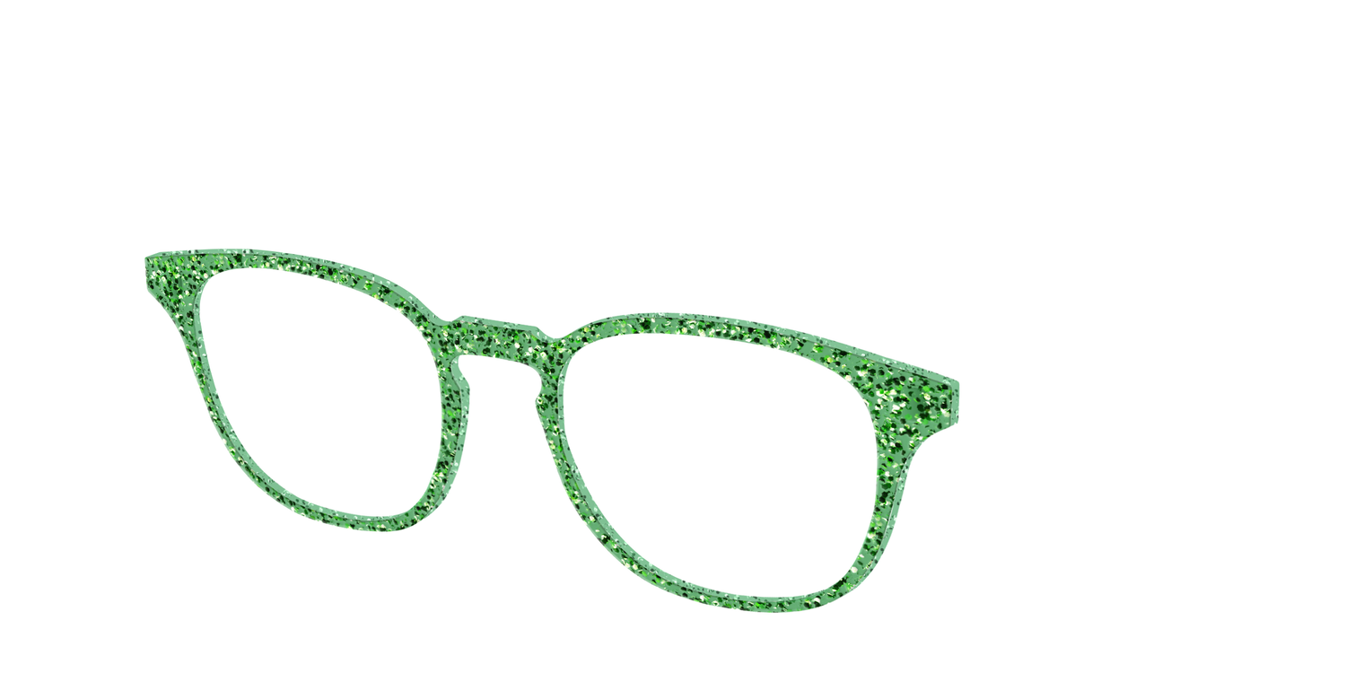 The Emerald Sparkle - Angle Top Image - Pair Eyewear