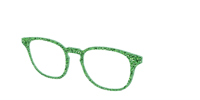 The Emerald Sparkle - Angle Top Thumbnail - Pair Eyewear