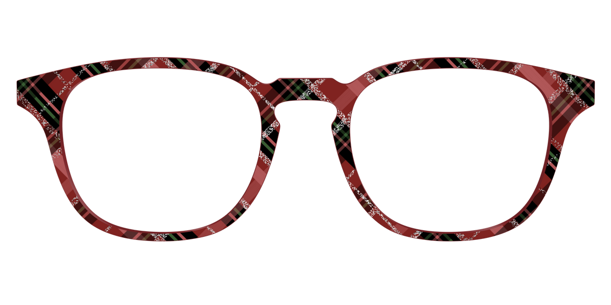 The Holly Plaid with Glitter - Front Top Image - Pair Eyewear