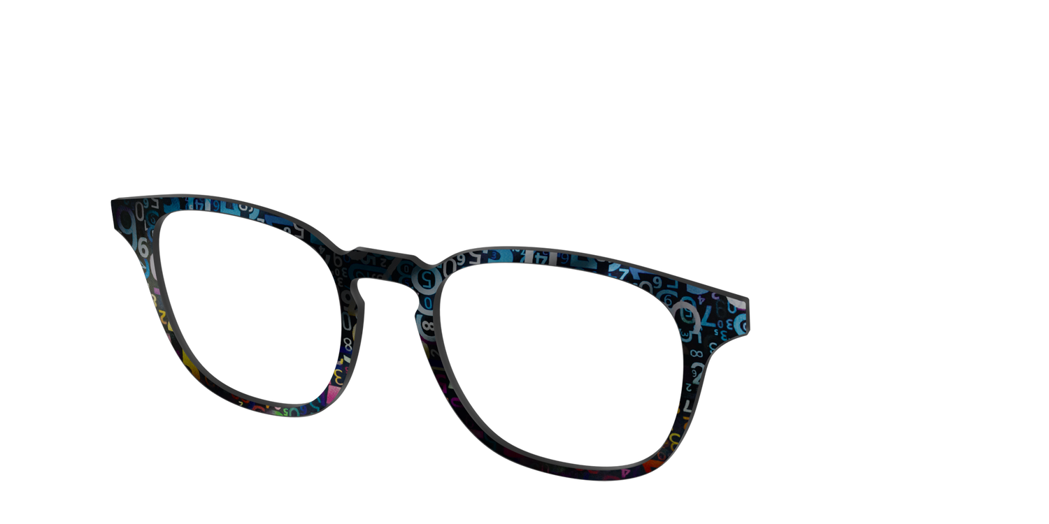 The Holographic Numbers - Angle Top Image - Pair Eyewear