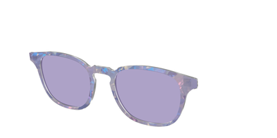 The Lavender Pearl Tort With Celestial Purple Lens - Angle Top Thumbnail - Pair Eyewear