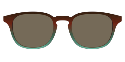 The Polarized Mahogany to Juniper Woodgrain Sun Top - Front Top Thumbnail - Pair Eyewear
