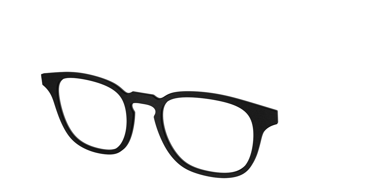 The Matte Black - Angle Top Image - Pair Eyewear