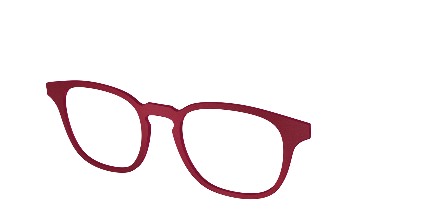 The Matte Burgundy - Angle Top Image - Pair Eyewear