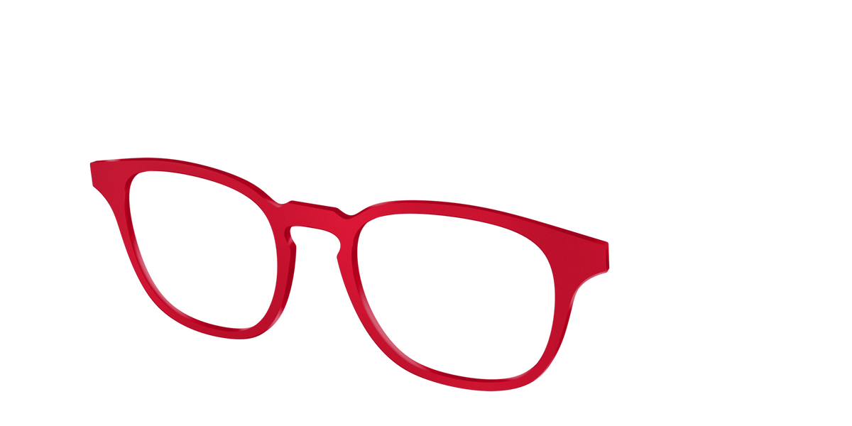 The Matte Red - Angle Top Image - Pair Eyewear