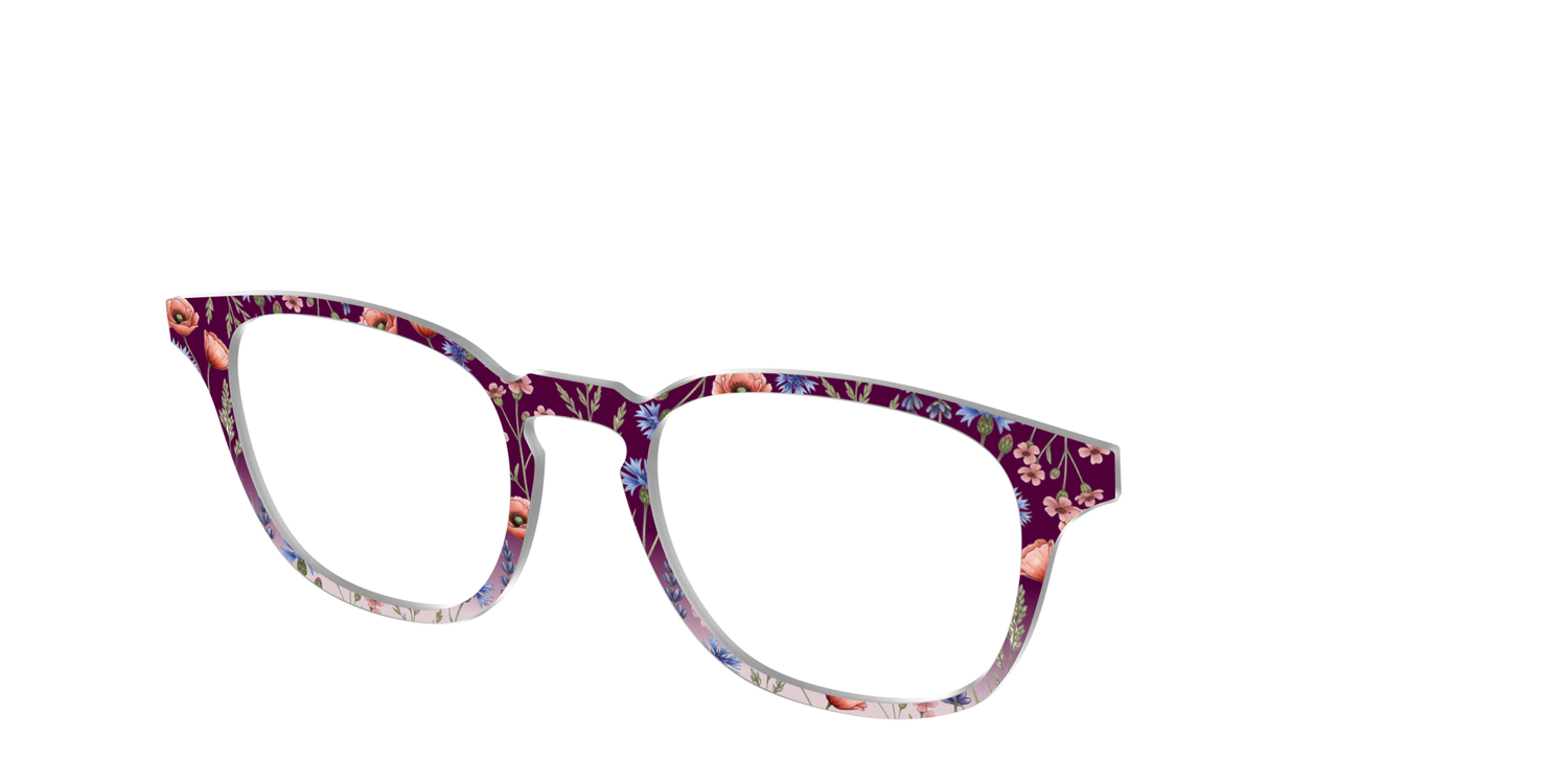 The Mulberry Floral Dip-Dye - Angle Top Image - Pair Eyewear