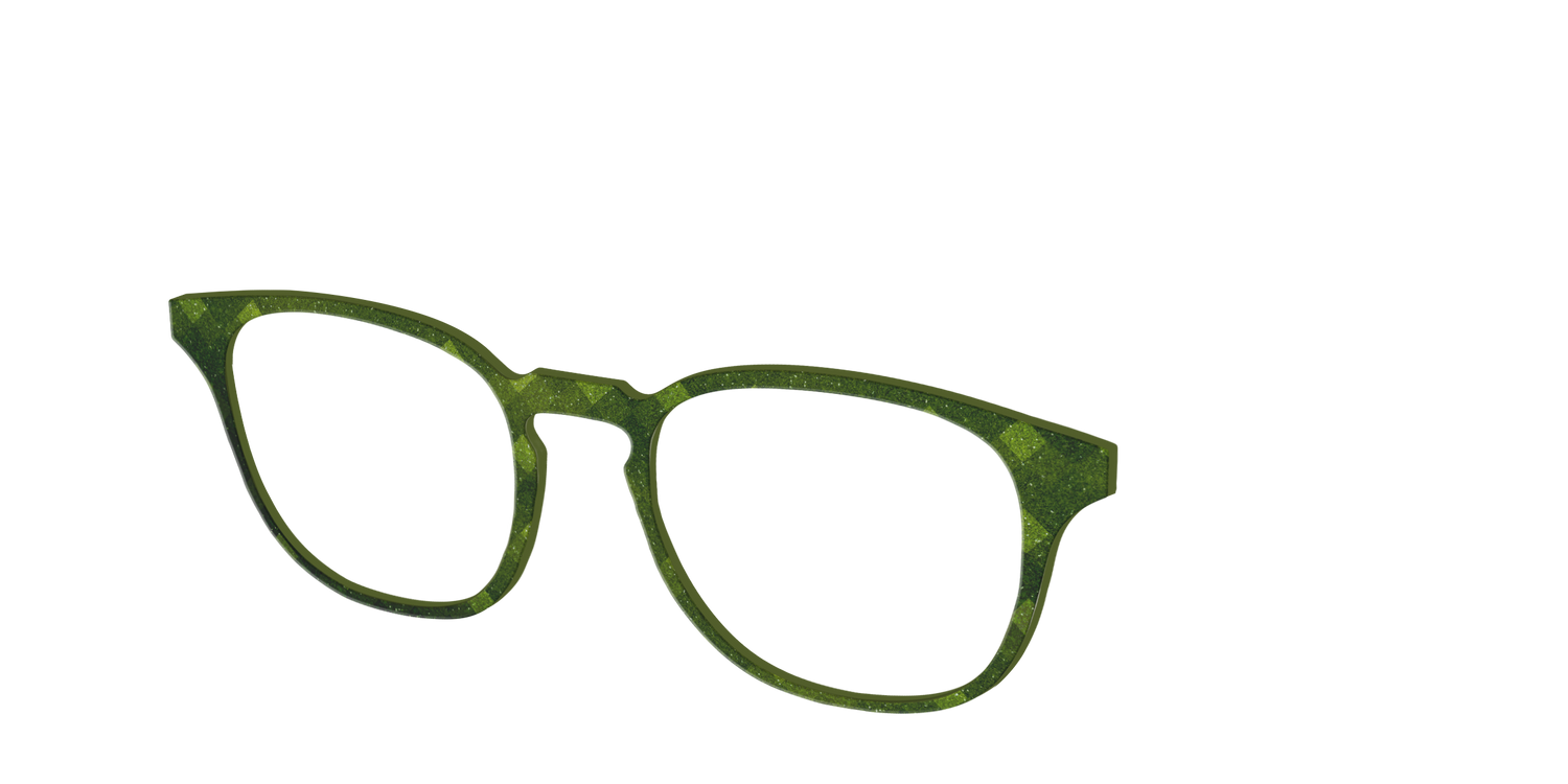 The Olive Geo - Angle Top Image - Pair Eyewear