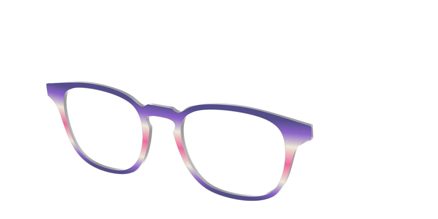 The Petunia Haze Gradient - Angle Top Image - Pair Eyewear