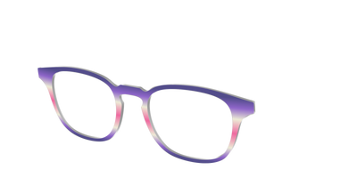 The Petunia Haze Gradient - Angle Top Thumbnail - Pair Eyewear