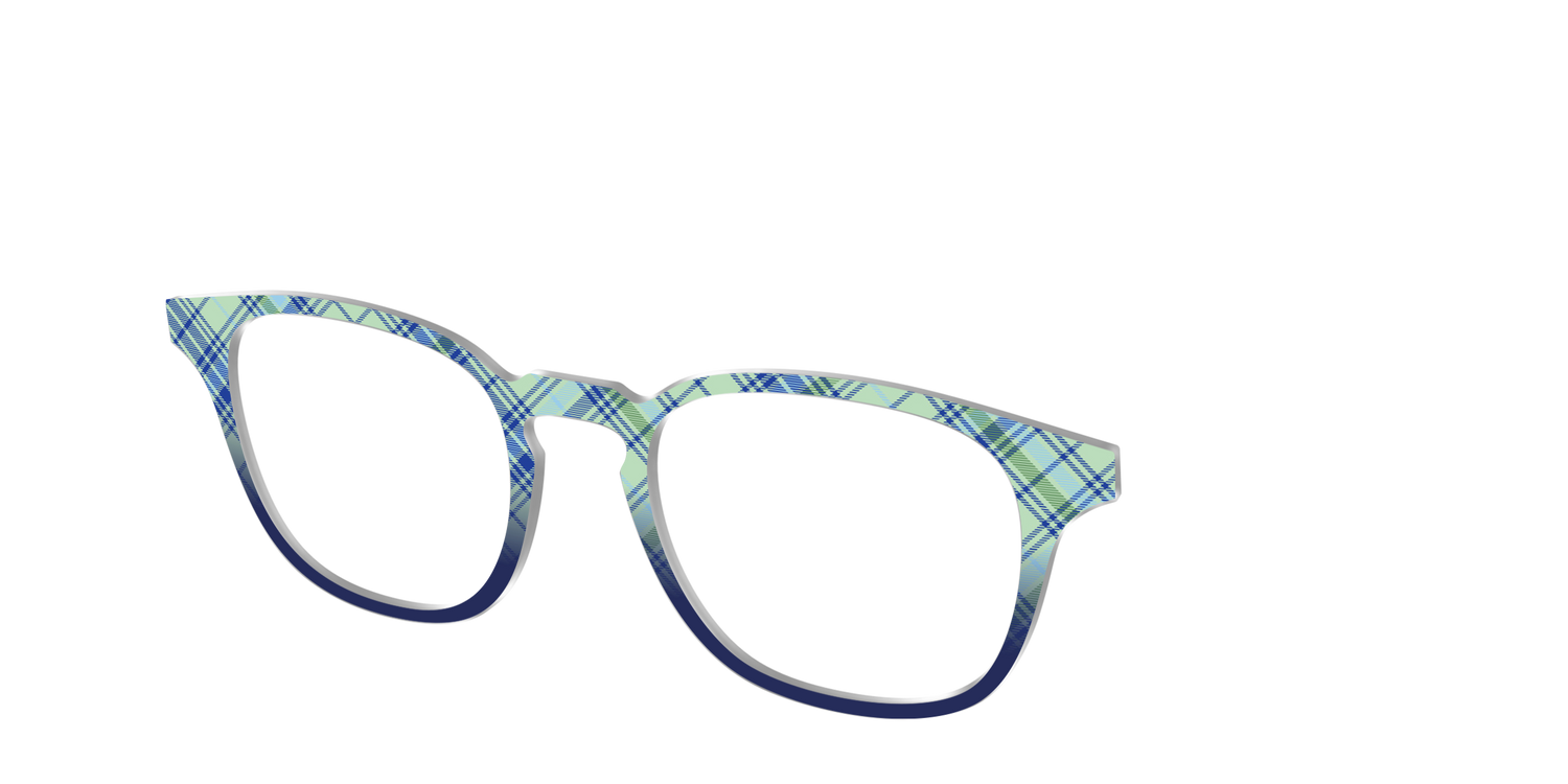 The Poetic Plaid - Angle Top Image - Pair Eyewear