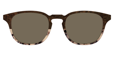 The Polarized Dark Oak Tortoise Split Sun Top - Front Top Thumbnail - Pair Eyewear