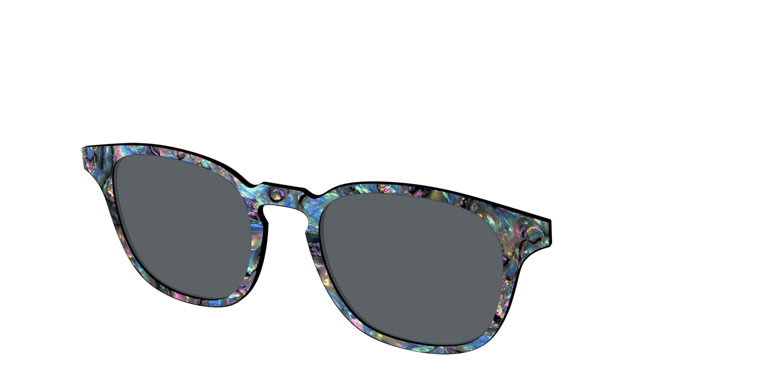 The Polarized Midnight Abalone Sun Top - Angle Top Image - Pair Eyewear