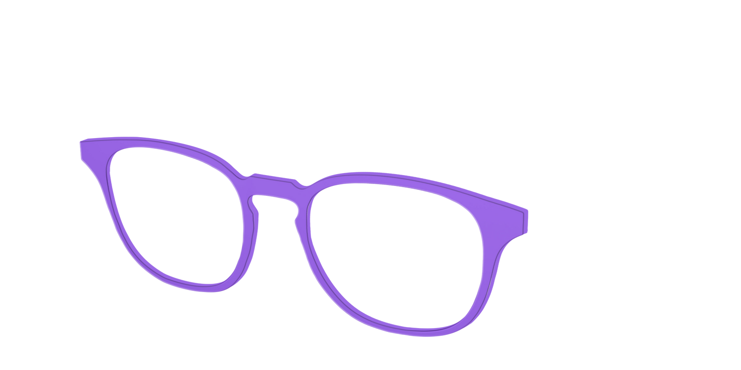 The Purple - Angle Top Image - Pair Eyewear