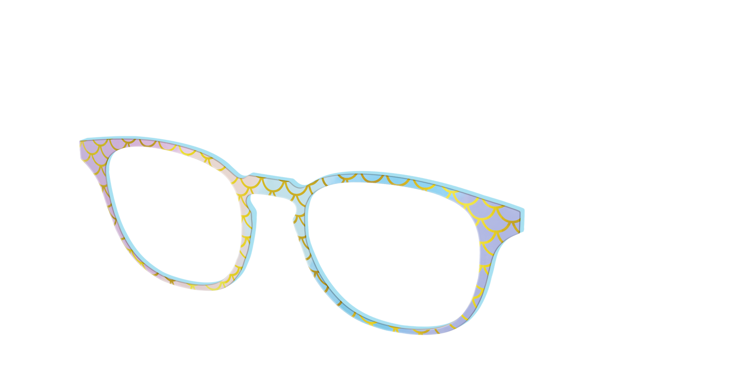 The Rainbow Mermaid - Angle Top Image - Pair Eyewear