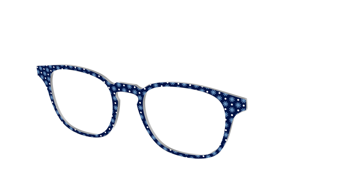 The Snowflake Polka Dot - Angle Top Image - Pair Eyewear