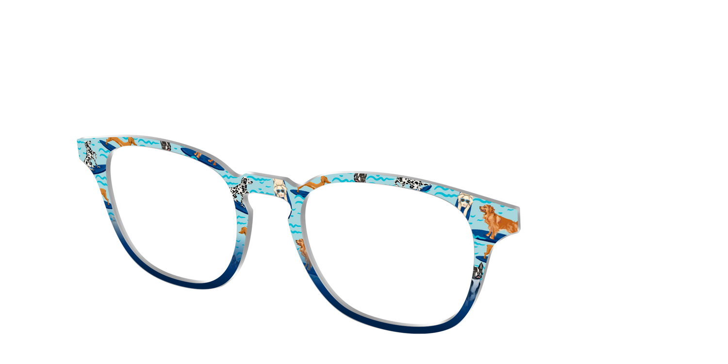 The Surf's Up Pups - Angle Top Image - Pair Eyewear