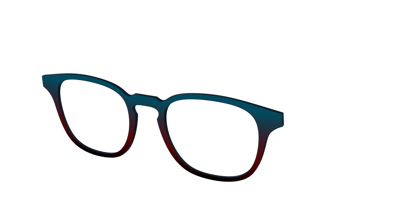 The Teal to Espresso Gradient - Angle Top Image - Pair Eyewear