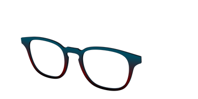 The Teal to Espresso Gradient - Angle Top Thumbnail - Pair Eyewear