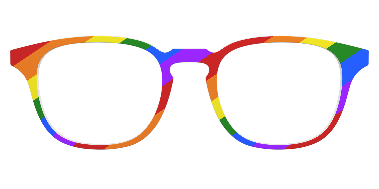 The Traditional Pride Flag - Front Top Image - Pair Eyewear