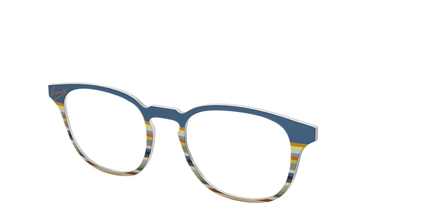 The Vincent Stripes - Angle Top Image - Pair Eyewear