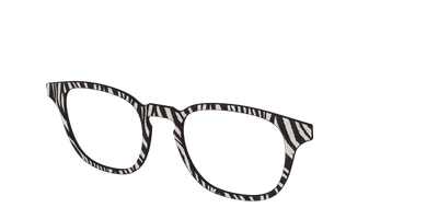 The Zebra Stripes - Angle Top Thumbnail - Pair Eyewear