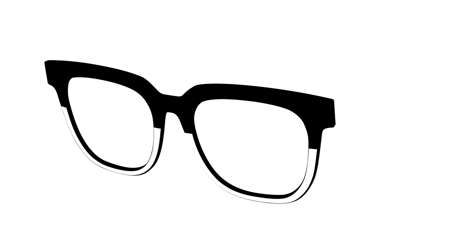 The Black and White - Angle Top Image - Pair Eyewear