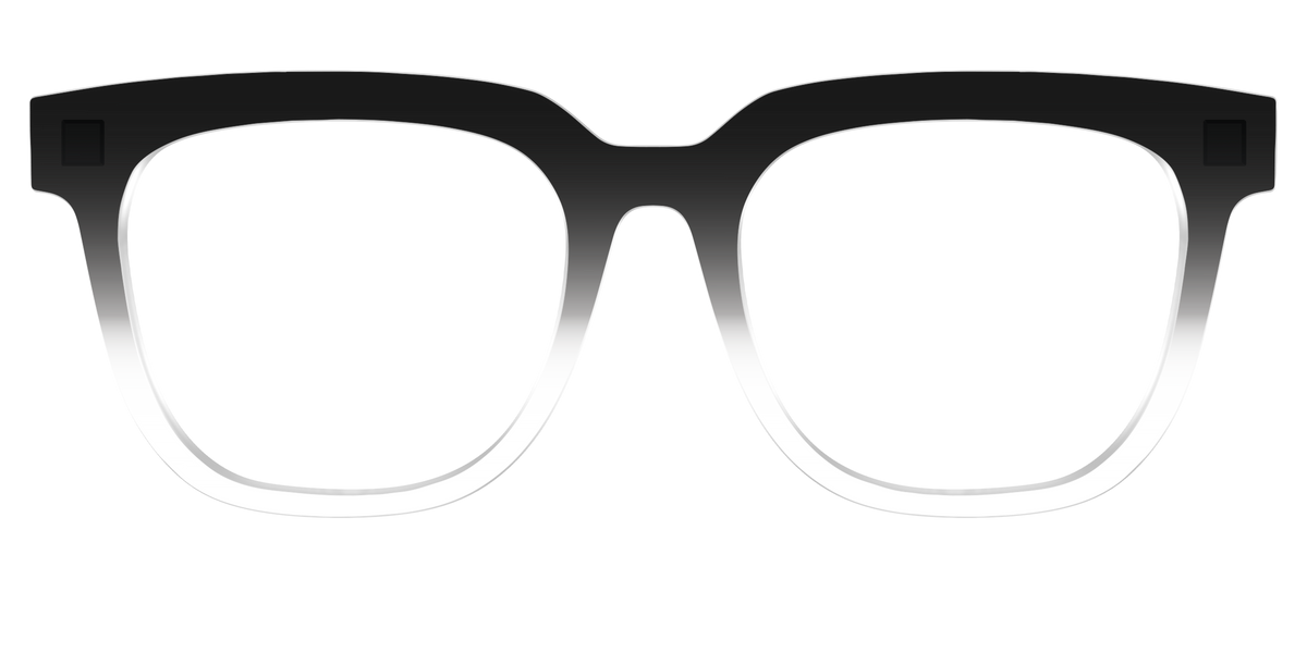 The Black Gradient Crystal - Front Top Image - Pair Eyewear
