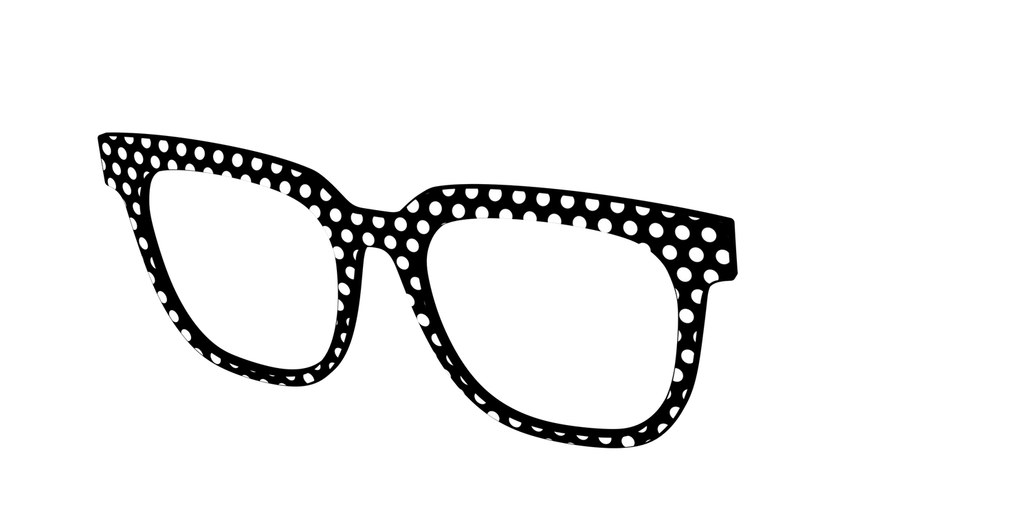 The Black Polka Dots - Angle Top Image - Pair Eyewear