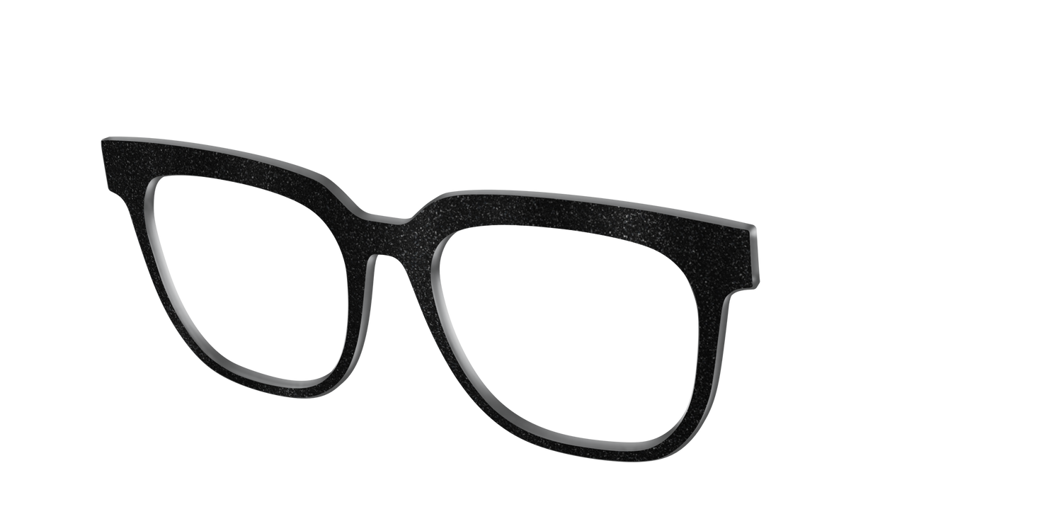 The Black Shimmer - Angle Top Image - Pair Eyewear