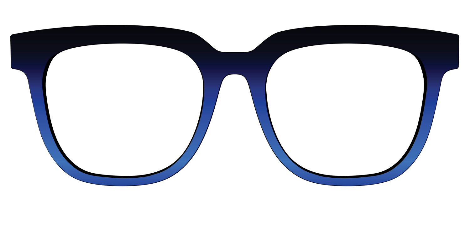 The Black to Blueberry Gradient - Front Top Image - Pair Eyewear