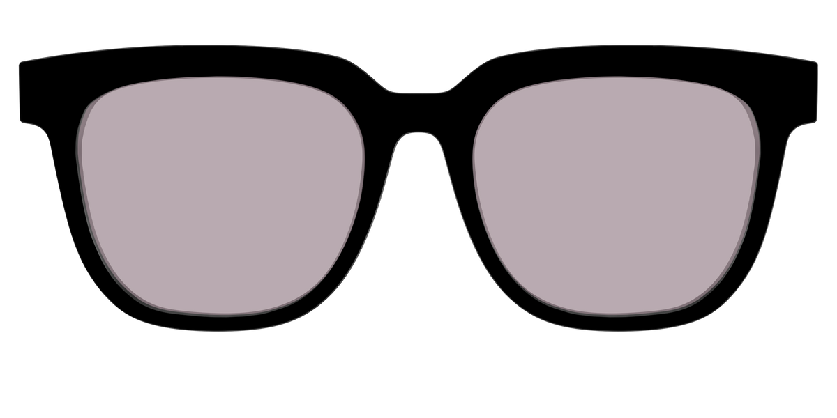The Black with Gray Gaming lens - Front Top Image - Pair Eyewear