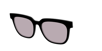 The Black with Gray Gaming lens - Angle Top Thumbnail - Pair Eyewear