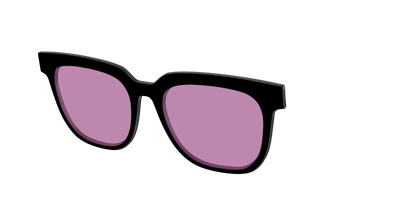 The Black with Pink Racquet Sport lens - Angle Top Thumbnail - Pair Eyewear