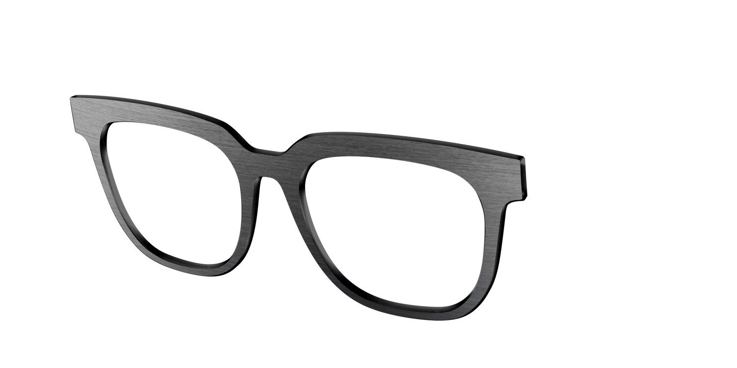 The Brushed Nickel - Angle Top Image - Pair Eyewear