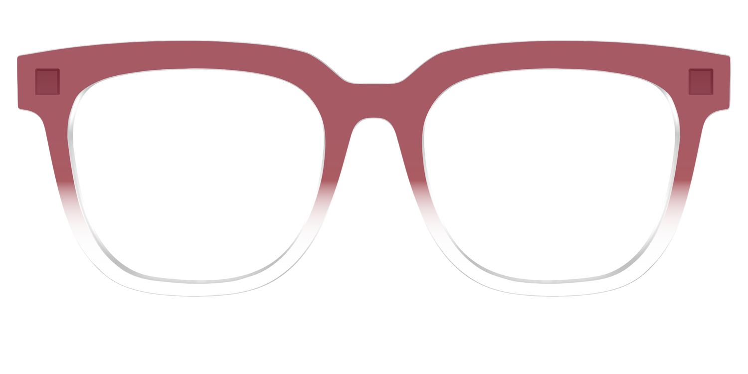 The Burgundy Gradient Crystal - Front Top Image - Pair Eyewear