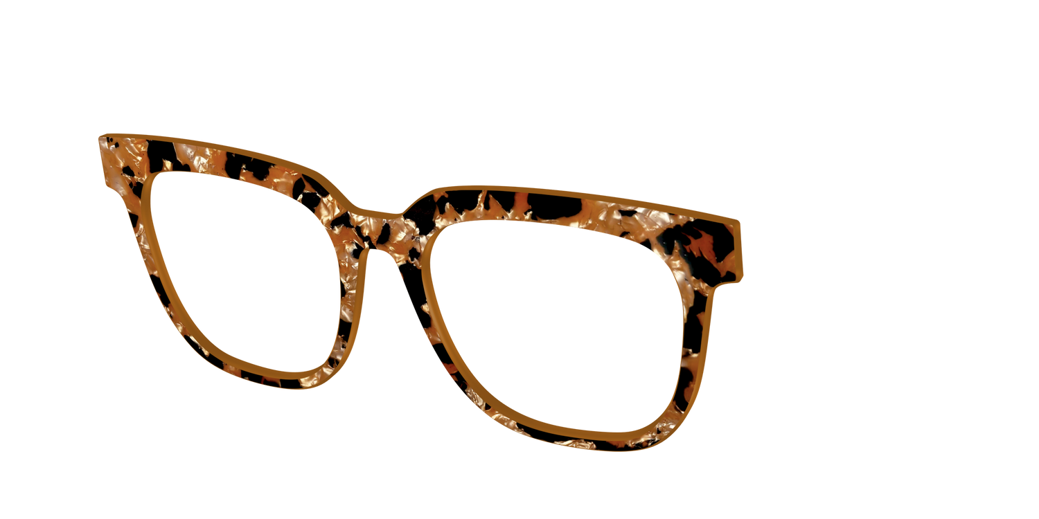 The Caramel Pearl Tortoise - Angle Top Image - Pair Eyewear