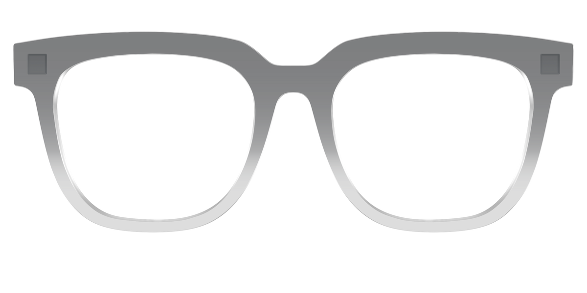 The Charcoal to Light Gray Gradient Crystal - Front Top Image - Pair Eyewear