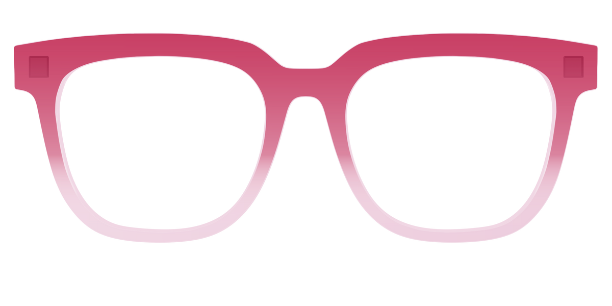 The Flamingo to Blush Gradient Crystal - Front Top Image - Pair Eyewear