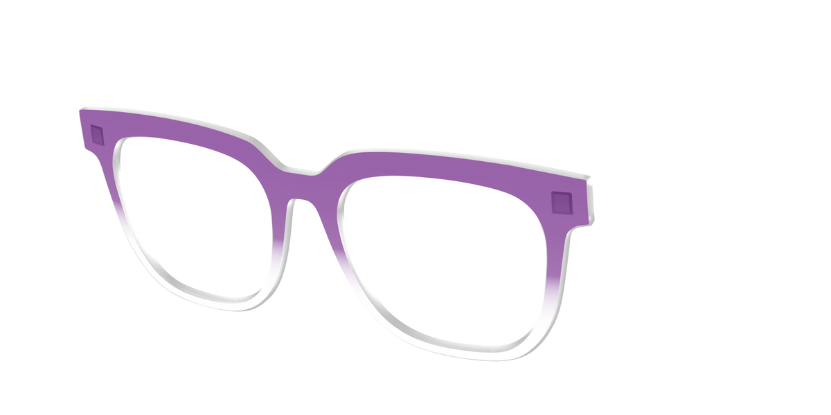 The Grape Gradient Crystal - Angle Top Image - Pair Eyewear