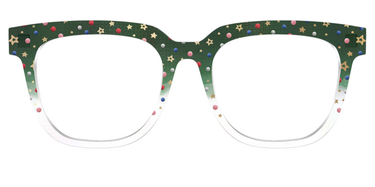 The Holiday Bauble with Foil Crystal - Front Top Image - Pair Eyewear