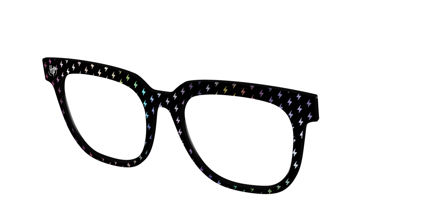 The Holographic Lightning Bolts - Angle Top Image - Pair Eyewear