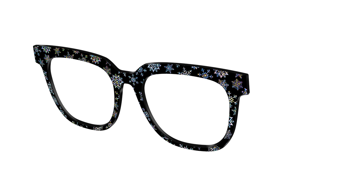 The Holographic Snowflakes - Angle Top Image - Pair Eyewear