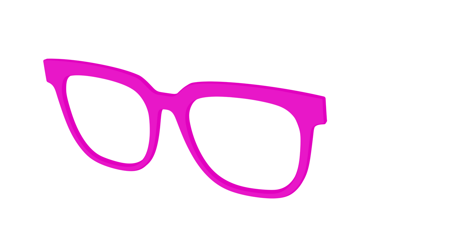 The Hot Pink - Angle Top Image - Pair Eyewear