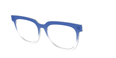 The Indigo Gradient Crystal - Angle Top Thumbnail - Pair Eyewear