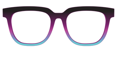 The Licorice to Seafoam Gradient - Front Top Thumbnail - Pair Eyewear