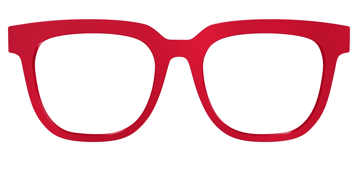 The Matte Red - Front Top Image - Pair Eyewear